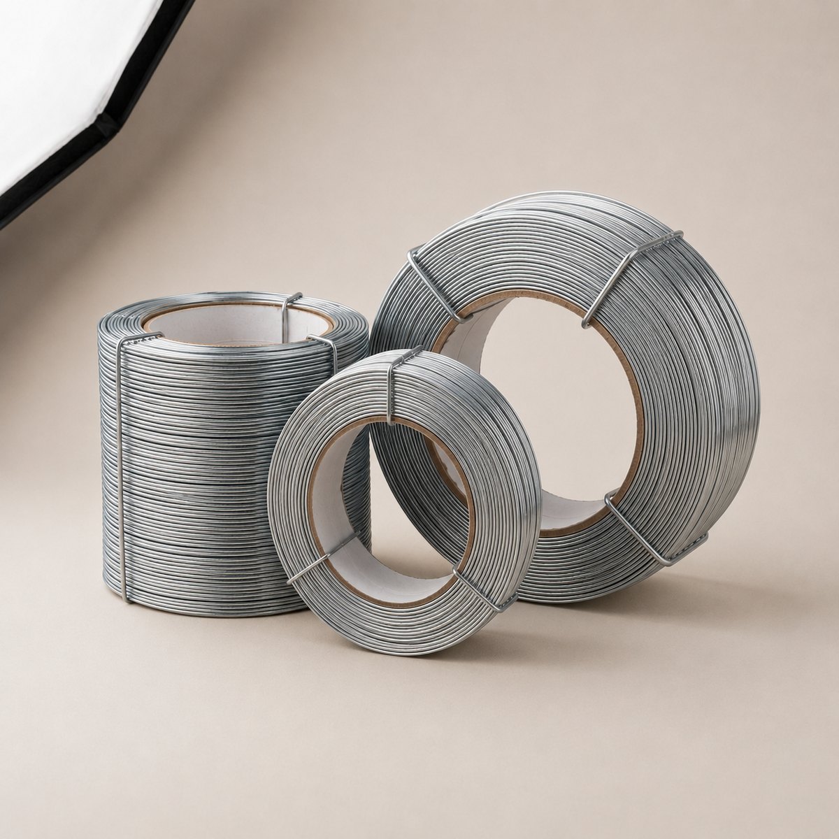 Stitching wire spool sizes, 2 to 25 kg